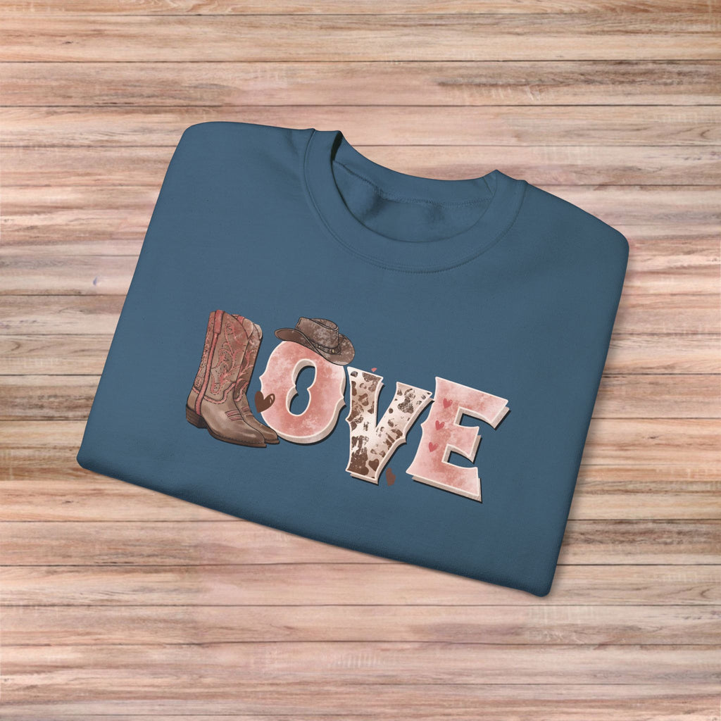 LOVE Cowboy boots Sweater