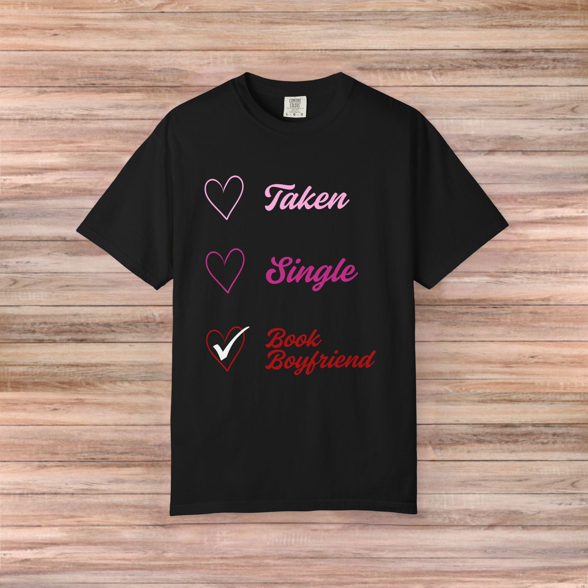 Checkbox Book Boyfriend Valentines Tshirt