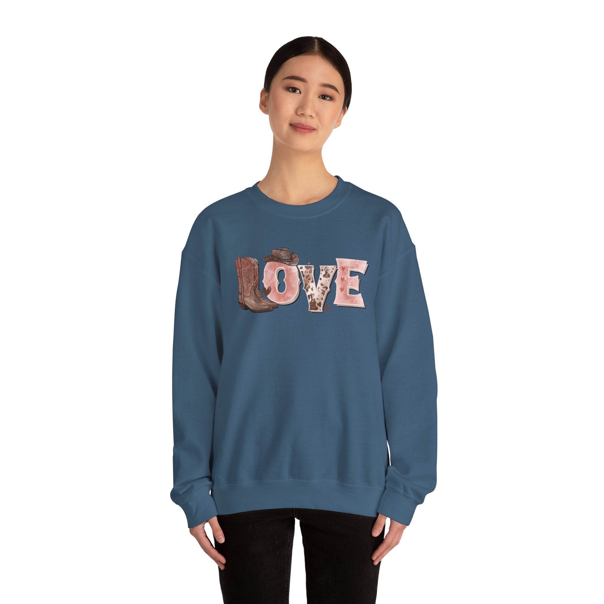 LOVE Cowboy boots Sweater