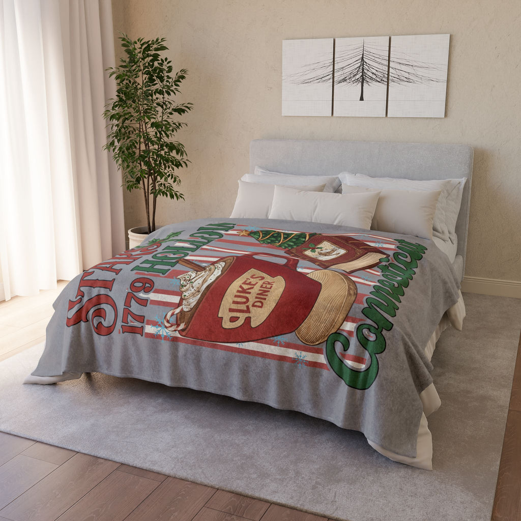 Stars Hollow Connecticut Holiday Luke’s Diner Blanket