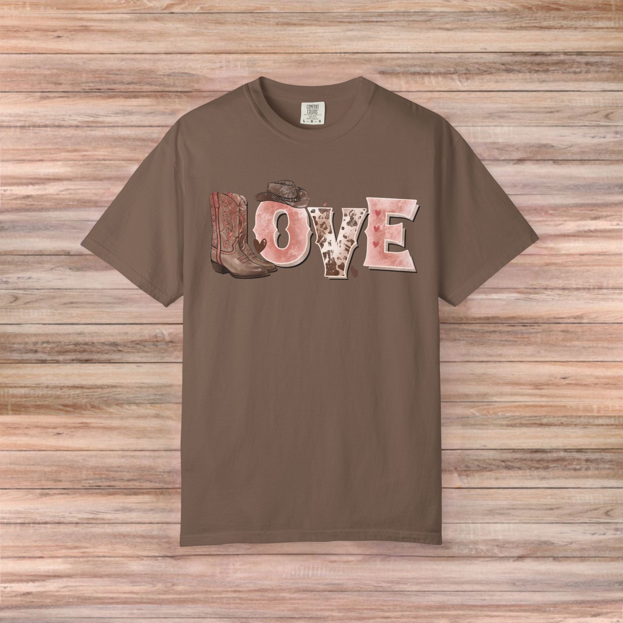 LOVE Cowboy boots Tshirt