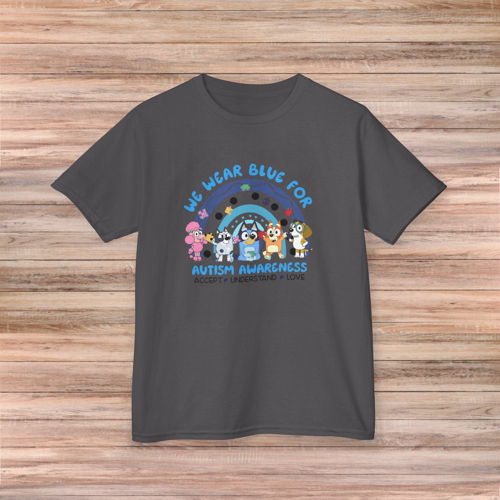 We Wear Blue for Acceptance & Love Youth Tshirt