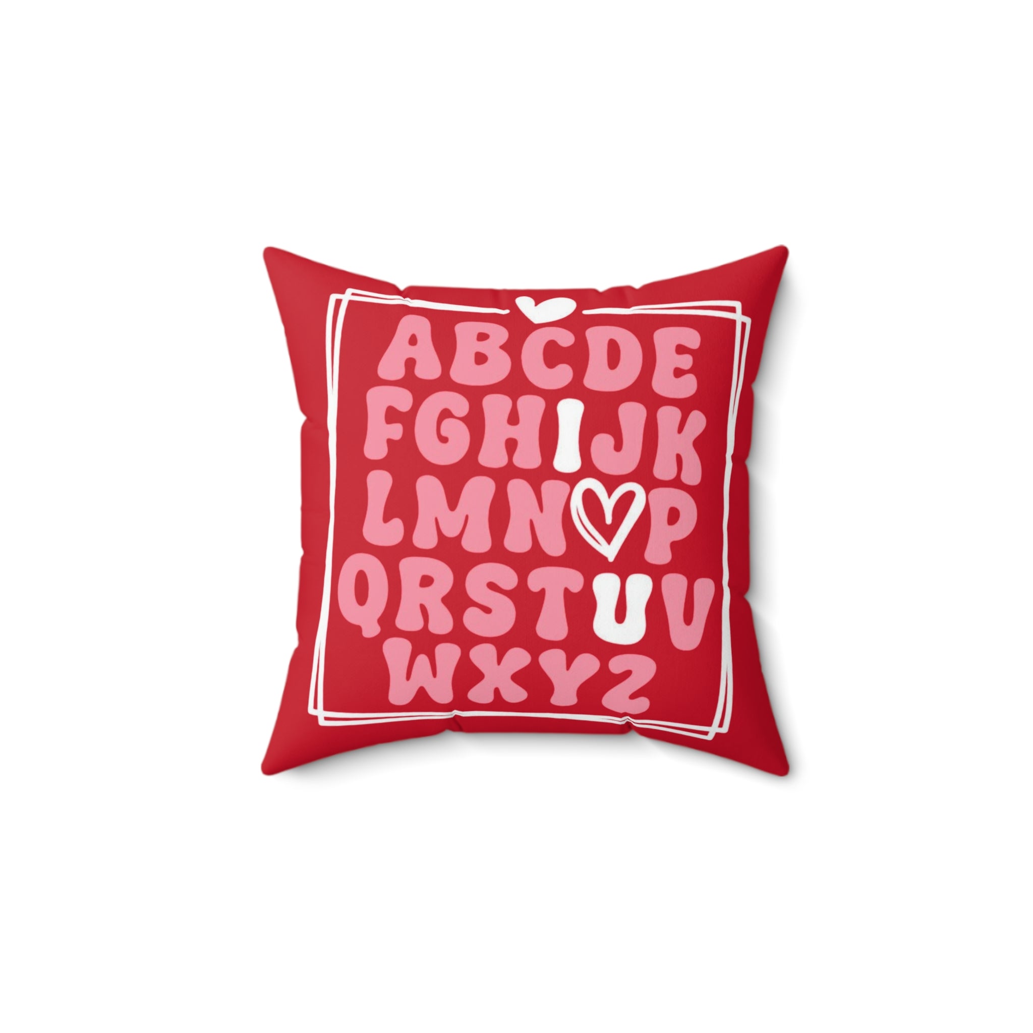 I ♡ you Alphabet  Pillow