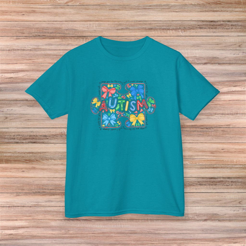I would not change you for the world Autism Youth Tshirt