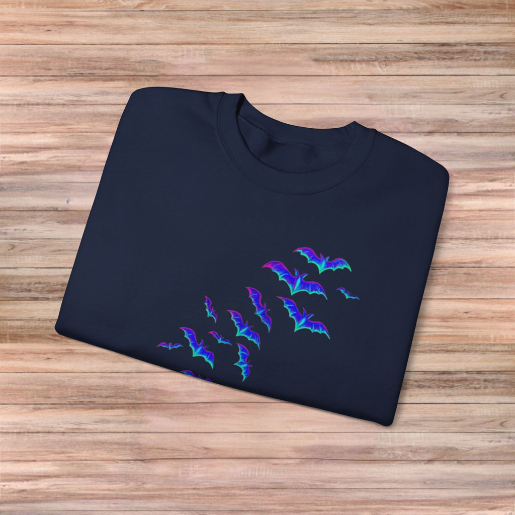 Neon Haunted House Sweater