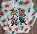 Rudolph Gingerbread Man Santa Elf Dab Sweater