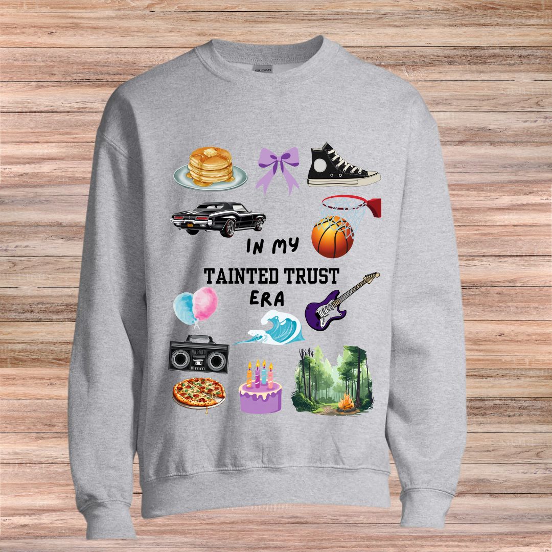 In my Tainted Trust Era Sweater
