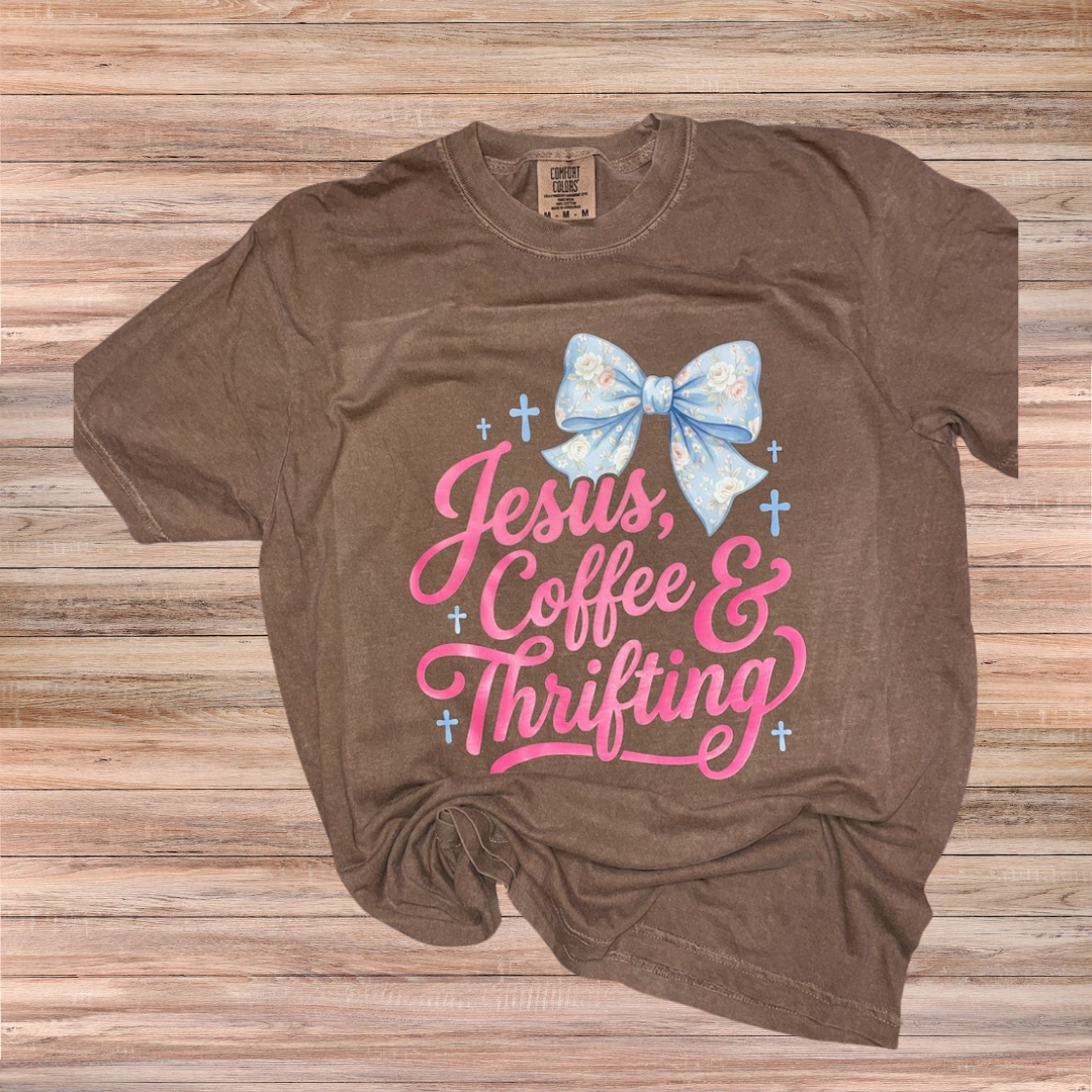 Jesus Coffee & Thrifting Tshirt