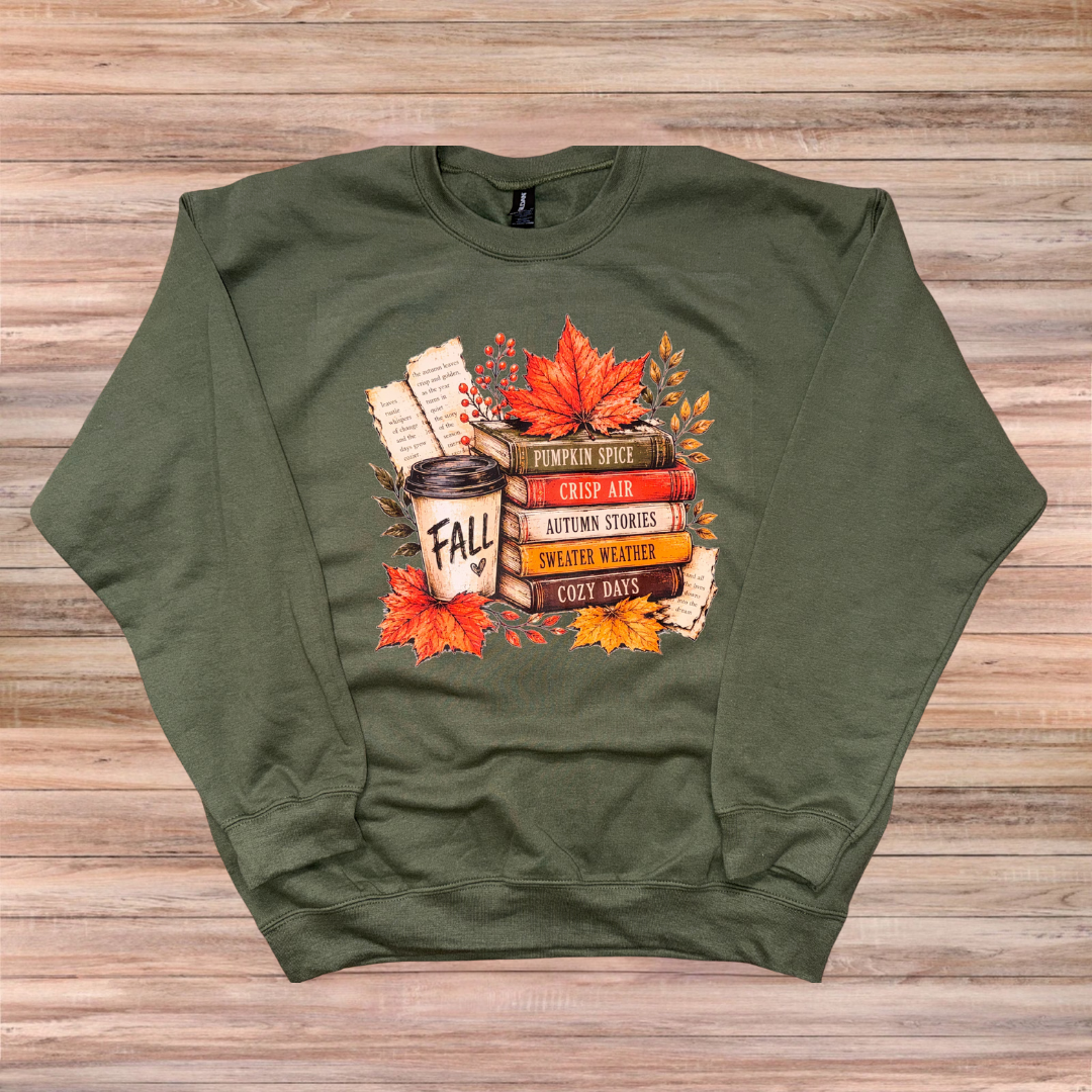 Fall Autumn Books Sweater